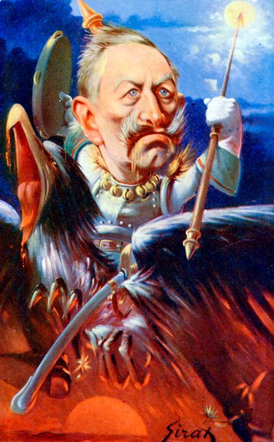 Kaiser Wilhelm II - karikatuur door Sirat door Joseph Sirat