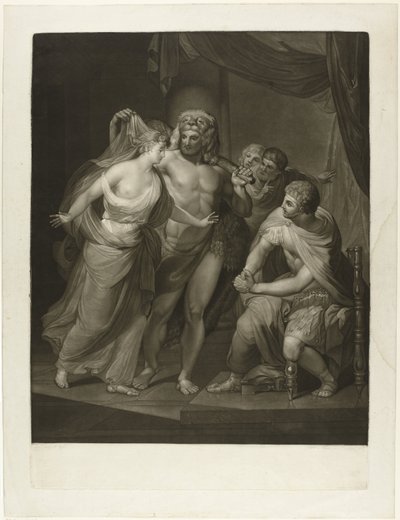 Hercules brengt Alcestis terug uit de onderwereld door Joseph Spiegl