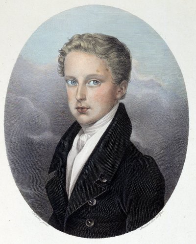 Portret van de hertog van Reichstadt (1811-1832), zoon van Napoleon I en Marie Louise van Oostenrijk door Joseph Steinmuller