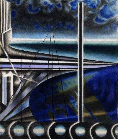 Metropolitaanse haven door Joseph Stella