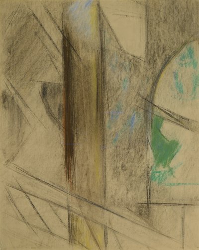 Studie voor Brooklyn Bridge door Joseph Stella