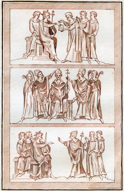 Het leven van Thomas Becket, 1801 door Joseph Strutt