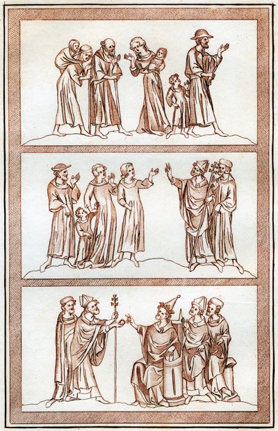 Het leven van Thomas Becket, 1801 door Joseph Strutt