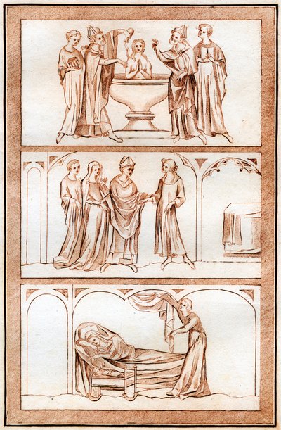 Het Leven van Thomas Becket, 1801 door Joseph Strutt