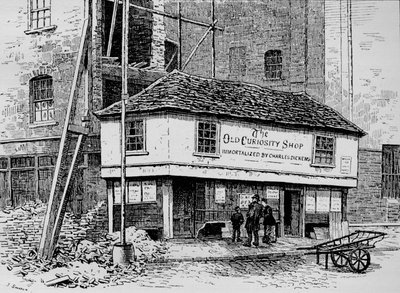 The Old Curiosity Shop bij Lincolns Inn Fields, Londen, c1860 1911 door Joseph Swain