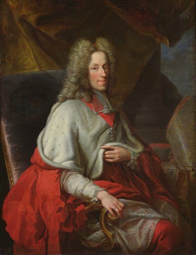 Portret van Kardinaal Joseph Clement de Baviere, Keurvorst van Keulen door Joseph Vivien
