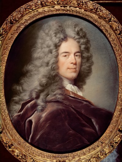 Portret van een man, vermoedelijk La Bruyere, ca. 1685-90 door Joseph Vivien