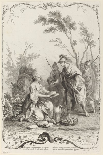David en Abigail door Joseph Wagner