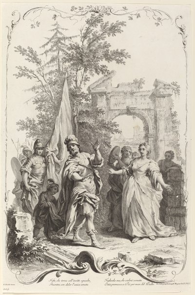 Jephthah en Zijn Dochter door Joseph Wagner