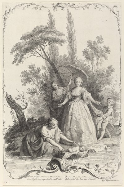 Het vinden van Mozes door Joseph Wagner