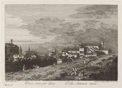 Prisco onor pur dura door Joseph Wagner after Canaletto