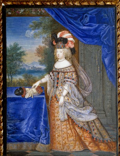 Portret van Marie Thérèse van Oostenrijk in Poolse kostuum door Joseph Werner