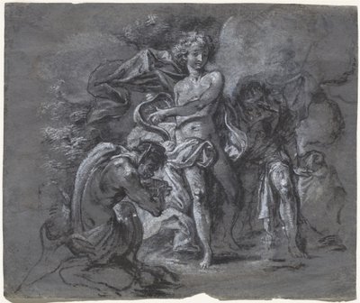 De Wedstrijd tussen Apollo en Pan voor Koning Midas door Joseph Werner