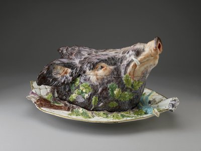 Everzwijnkop Terrine, Chelsea Porcelain Factory door Joseph Willems