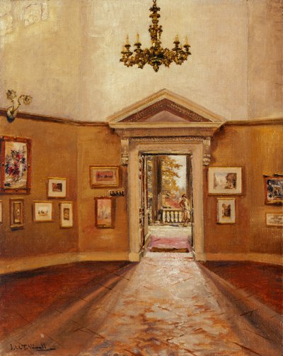 De Octagon kijkend naar het oosten, Chiswick House door Joseph Williams Topham Vinall