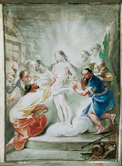 De verrezen Christus verschijnt aan de discipelen door Joseph Winterhalder d. J.