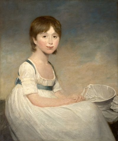 Portret van een meisje, 18e eeuw door Joseph Wright