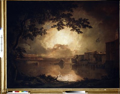Vuurwerk bij het kasteel Sant