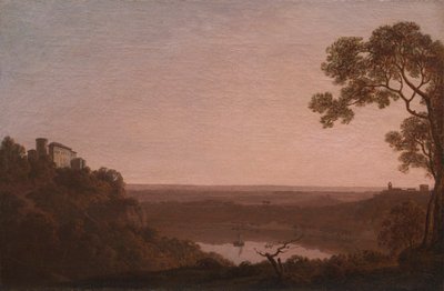 Meer van Nemi door Joseph Wright of Derby