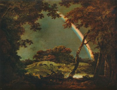 Landschap met regenboogeffect, 1794, 1930 door Joseph Wright of Derby