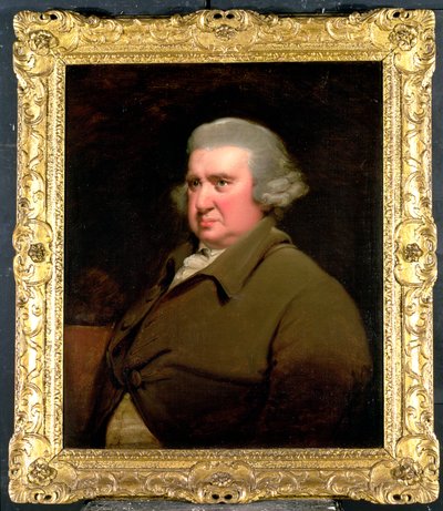 Portret van Dr Erasmus Darwin, (1731-1802) wetenschapper, uitvinder en dichter, grootvader van Charles Darwin, 1792-93 door Joseph Wright of Derby