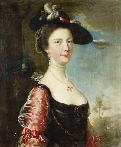 Portret van zijn vrouw, Anne door Joseph Wright of Derby