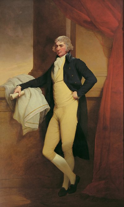 Portret van Samuel Oldknow, c.1790-2 door Joseph Wright of Derby