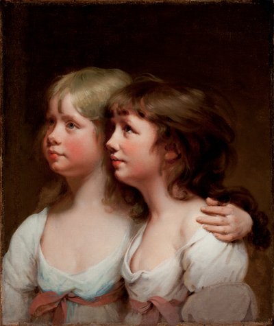 Portret van Sarah en Ann Haden door Joseph Wright of Derby