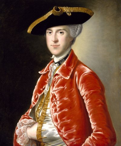Portret van een Heer door Joseph Wright of Derby