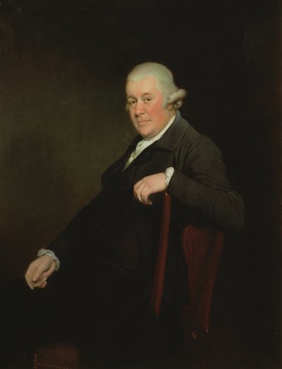 Dominee Basil Bury Beridge (1737-1808), ca. 1785 door Joseph Wright of Derby
