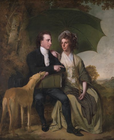 De dominee en mevrouw Thomas Gisborne, van Yoxall Lodge, Staffordshire door Joseph Wright of Derby