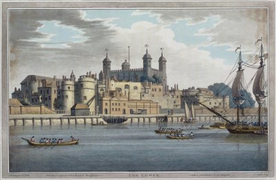De Tower of London, gegraveerd door J. C. Stadler, gepubliceerd 1795 door Joseph after Farington