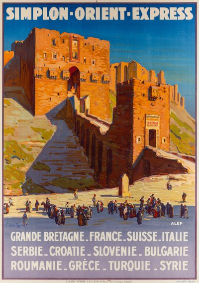 Simplon-Orient-Express, ca. 1927 door Joseph de La Nézière