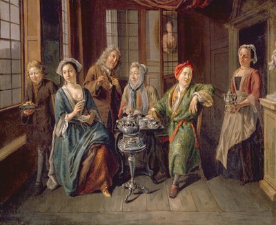 Een Theekransje door Joseph van Aken