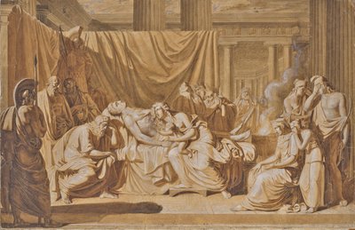 Dood van Achilles door Joseph von Fuhrich