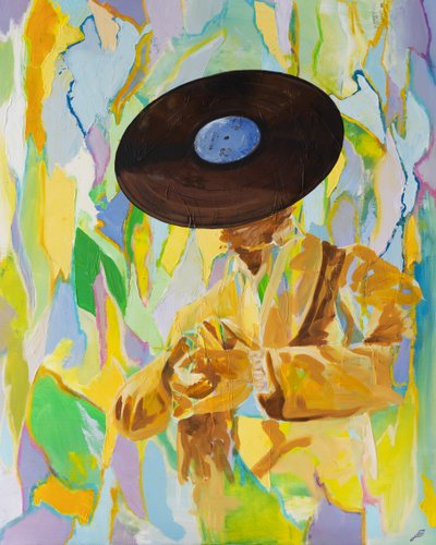 Jazzy, 2023 (acryl op doek) door Josephine Henning