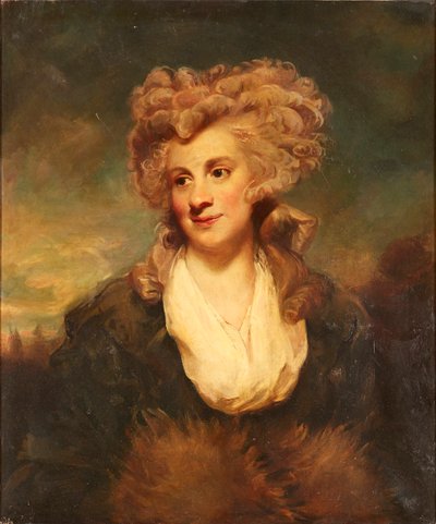 Halflang portret van Lady De Clifford door Joshua (after) Reynolds
