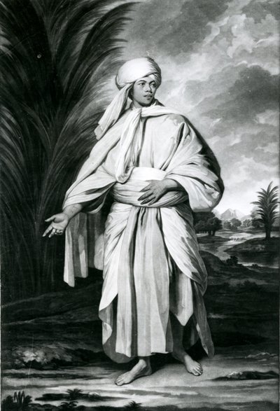Omai, gegraveerd door John Jacobe door Joshua (after) Reynolds