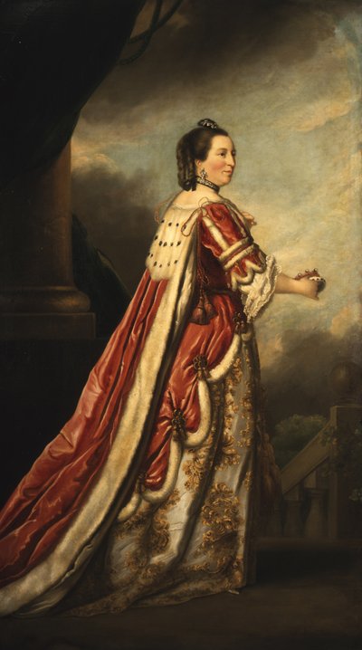 Portret Elizabeth, Hertogin van Northumberland door Joshua (after) Reynolds