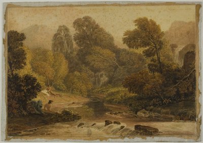 Een scène bij Lodore, Cumberland door Joshua Cristall