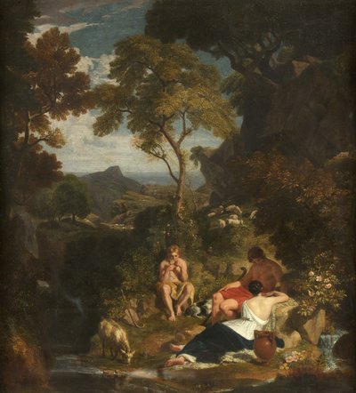 Arcadische Herders, ca.1824 door Joshua Cristall