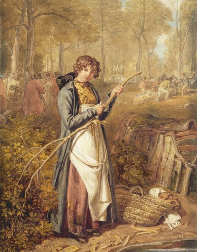 Bast schillen in Wychwood Forest door Joshua Cristall