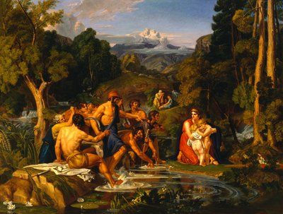 Latona en de Lycische Boeren door Joshua Cristall