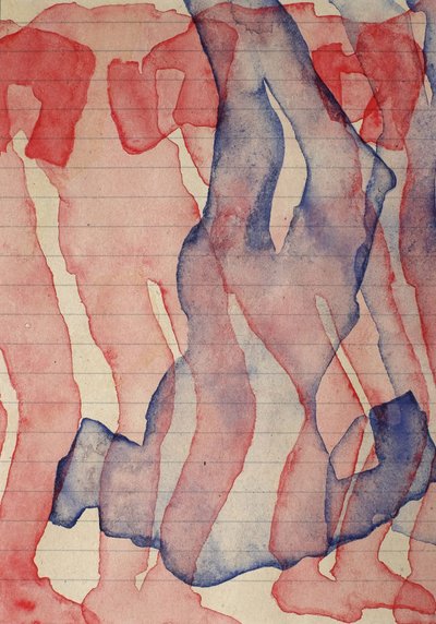 Abstracte aquarelstroom door Joshua Hoskins