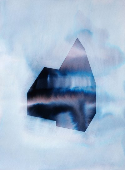 Indigo Geometrisch Was door Joshua Hoskins