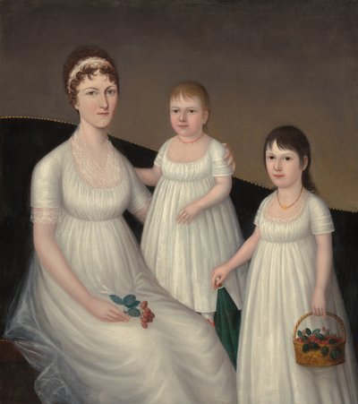 Grace Allison McCurdy (mevrouw Hugh McCurdy) en haar dochters, Mary Jane en Letitia Grace door Joshua Johnson
