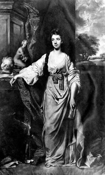 Anne Hussey Stanhope née Delaval, later Morris, Lady Stanhope, gegraveerd door James Watson door Joshua Reynolds