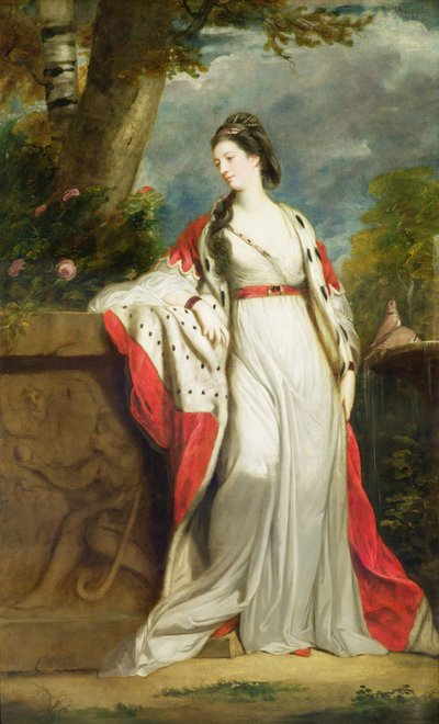 Elizabeth Gunning, Hertogin van Hamilton en Hertogin van Argyll, c.1760 door Joshua Reynolds