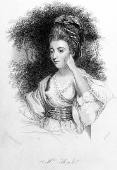 Hester Thrale, gegraveerd door Samuel Freeman, 1842 door Joshua Reynolds