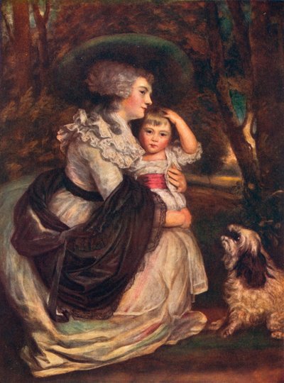 Lavinia, gravin Spencer 1762-1831, en John Charles Spencer, burggraaf Althorp 1782-1845, 1906 door Joshua Reynolds